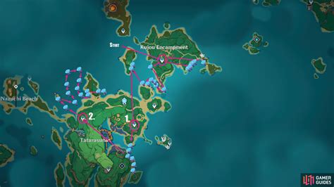 I definitely recommend using the official Interactive map to farm Sea Ganoderma or any other materials. . Sea ganoderma farm route